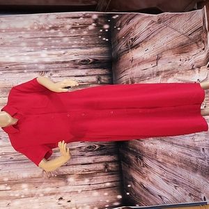 Delicia Women's Short-Sleeve Botton Down Dress Size 14